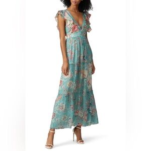 Hemant & Nandita Printed Olivia Maxi Womens Size S
